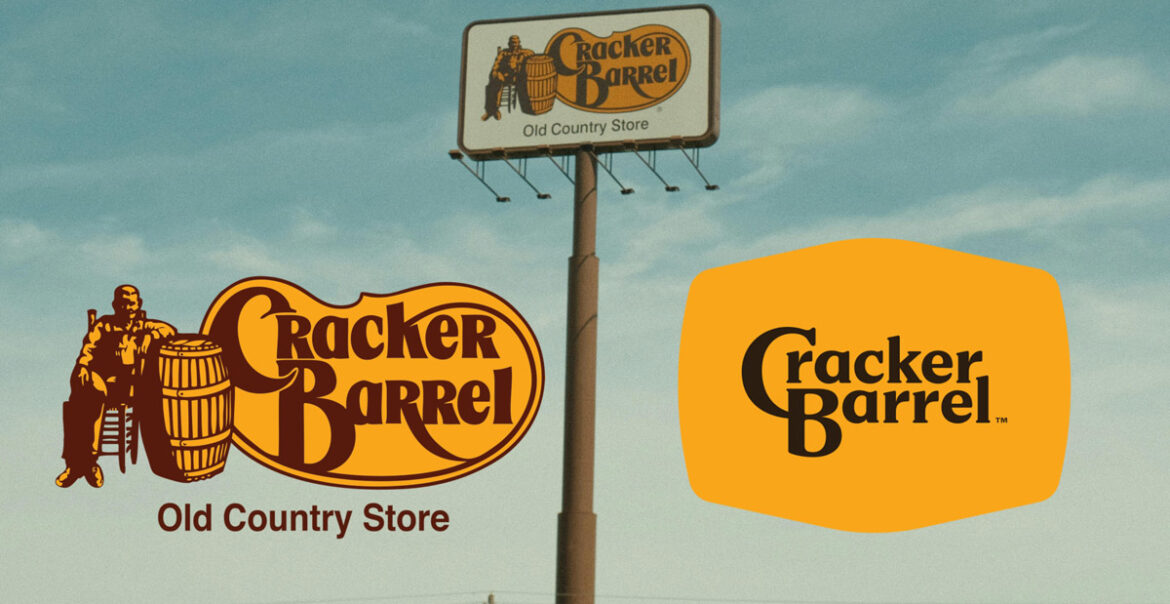 “Cracker Barrel walked back their logo redesign after political backlash” links