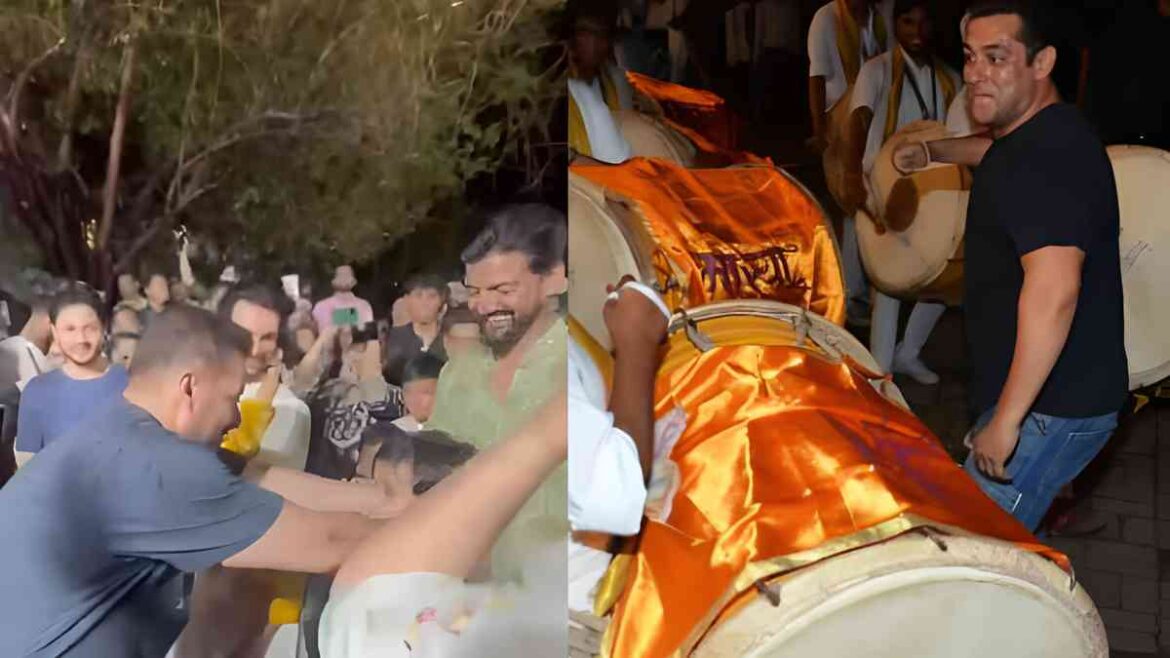 Dhol Beats Get Salman Khan Grooving! Watch The Actor's Fun Ganesh Visarjan Dance Video! | Glamsham.com