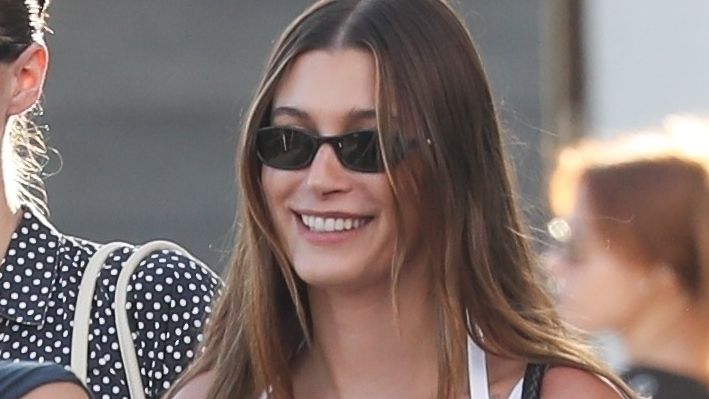 Hailey Bieber's Low-Rise Cropped Jeans Are Instant ‘Add to Cart’