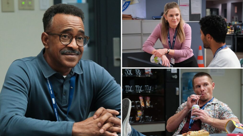 Tim Meadows, Harriet Dyer, and Tony Cavalero in 