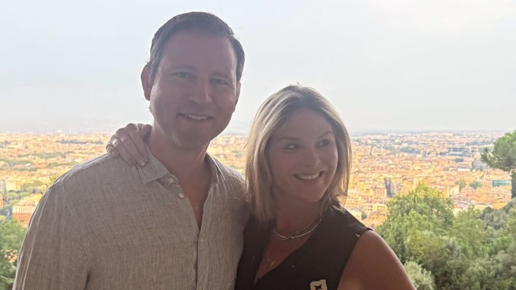 Henry Hager and Jenna Bush Hager in Rome, Italy, Instagram, August 25, 2025.