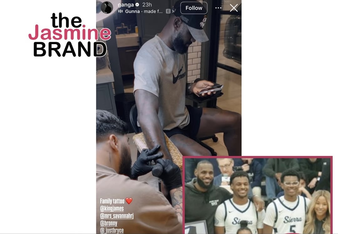 LeBron James, Savannah, Bronny & Bryce Cement Family Bond w/ Matching Forearm Tattoos