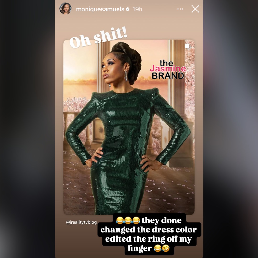 Reality Star Monique Samuels Says She Declined To Shoot “Real Housewives of Potomac” Promo Photo