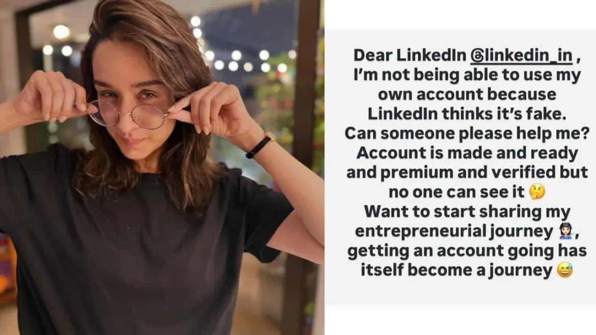 Shraddha Kapoor Appeals To LinkedIn After Her Account Flagged As Fake: ‘Want To Share My Entrepreneurial Journey’