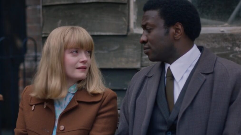 Natalie Quarry as Rosalind Clifford and Zephryn Taitte as Cyril Robinson in 