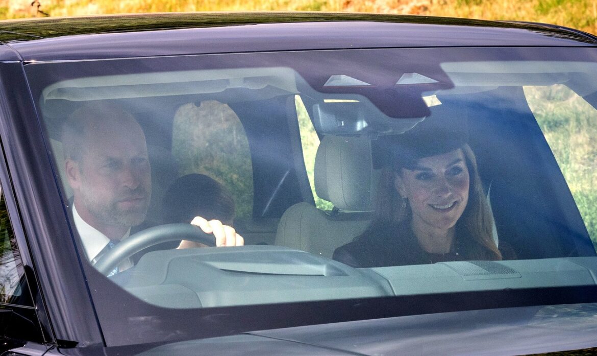 bitchy | Princess Kate debuts her new honey-blonde hair for a ride to church in Scotland