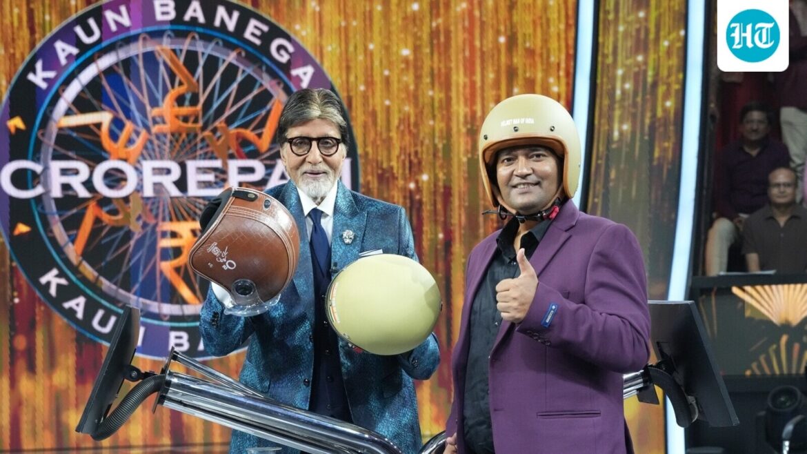 Amitabh Bachchan honours 'Helmet Man of India' Raghvendra Kumar on KBC 17, talks about his ‘unselfish sacrifice’