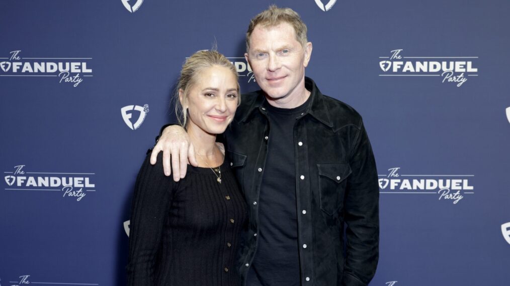 Brooke Williamson and Bobby Flay attend The FanDuel Party at the Kentucky Derby