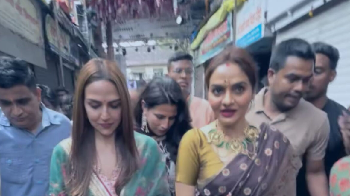 Esha Deol And Madhoo Shah's Special Bond Shines At Lalbaugcha Raja Darshan!" - A Beautiful Moment Of Togetherness! | Glamsham.com