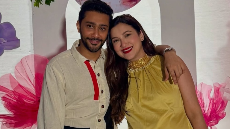 gauahar khan and zaid darbar introduce seocnd son