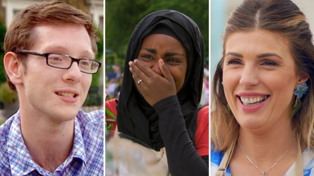 Edd Kimber, Nadiya Hussain, and Georgie Grasso from 