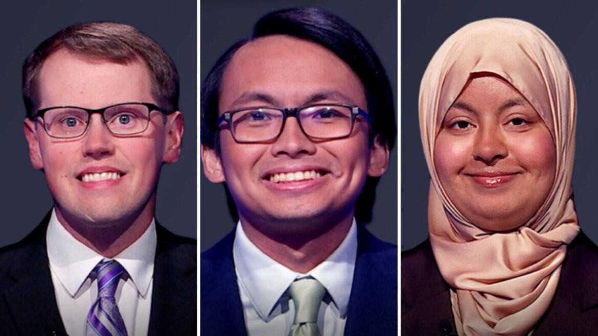 (from left) Steven Olson, Paolo Pasco, and Hebah Uddin, on 