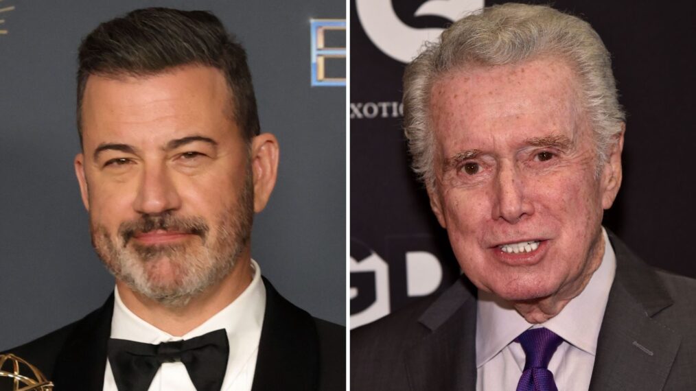 Jimmy Kimmel and Regis Philbin
