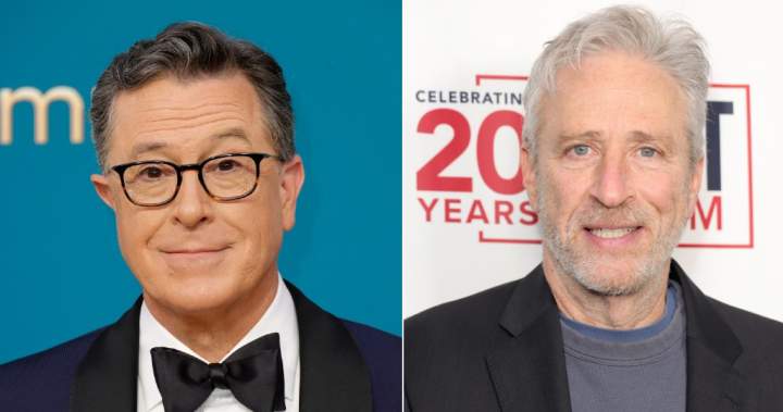Jon Stewart, Stephen Colbert react to Jimmy Kimmel’s suspension - National