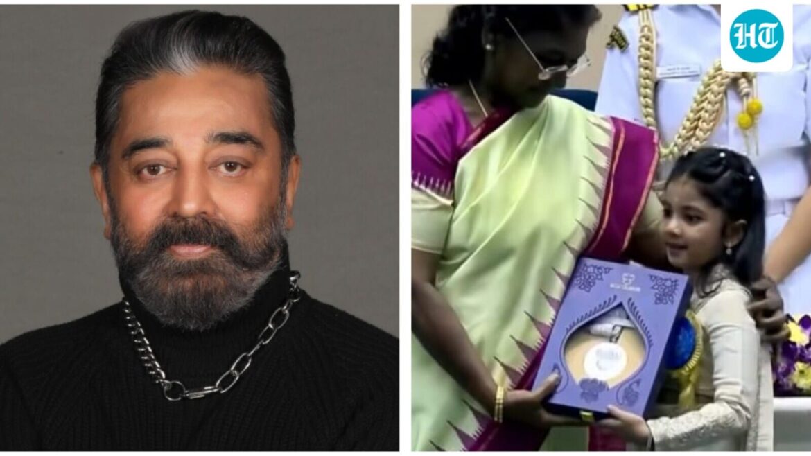 Kamal Haasan hails 4-year-old Treesha Thosar on National Award win, which broke his own record: ‘My loudest applause…’