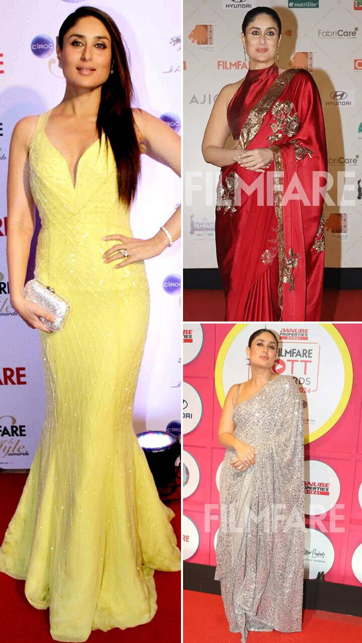 Kareena Kapoor Khanâs Best Filmfare Awards Looks Over The Years