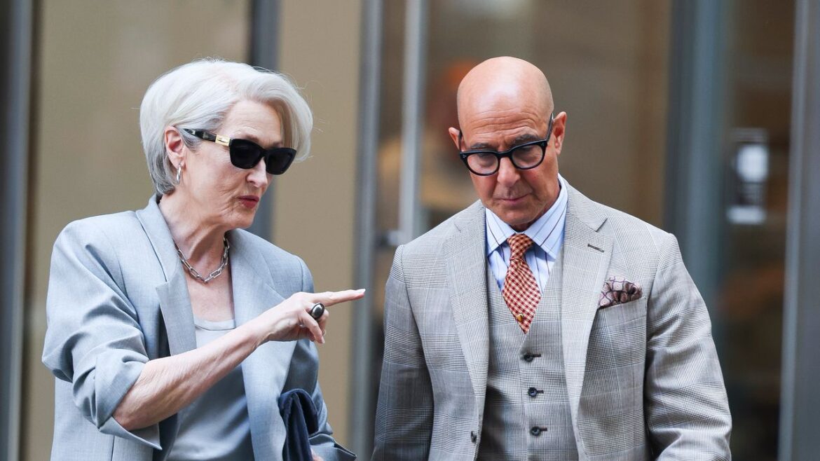 Meryl Streep Appears to Attend a Very Real Fashion Show as Miranda Priestly