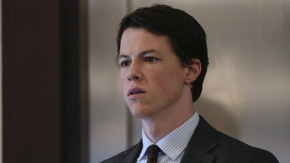 THE RAINMAKER -- Episode 104 -- Pictured: Milo Callaghan as Rudy Baylor -- (Photo by: Christopher Barr/USA Network)