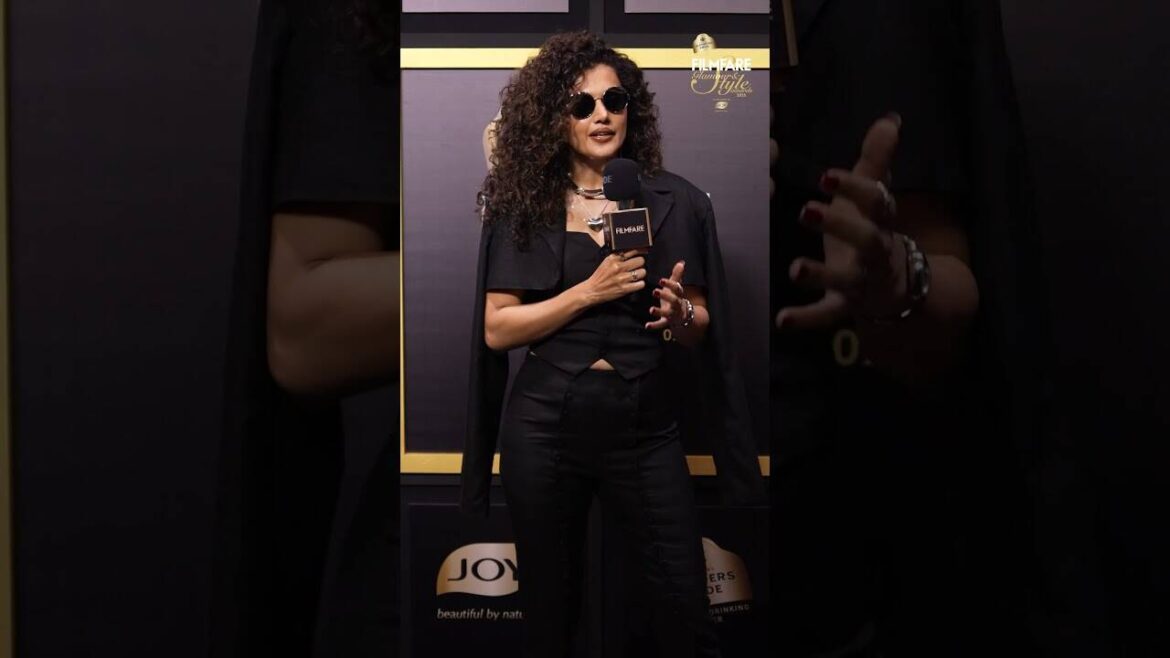 Taapsee Pannu Decodes Her Stunning Outfit At The Filmfare Glamour And Style Awards