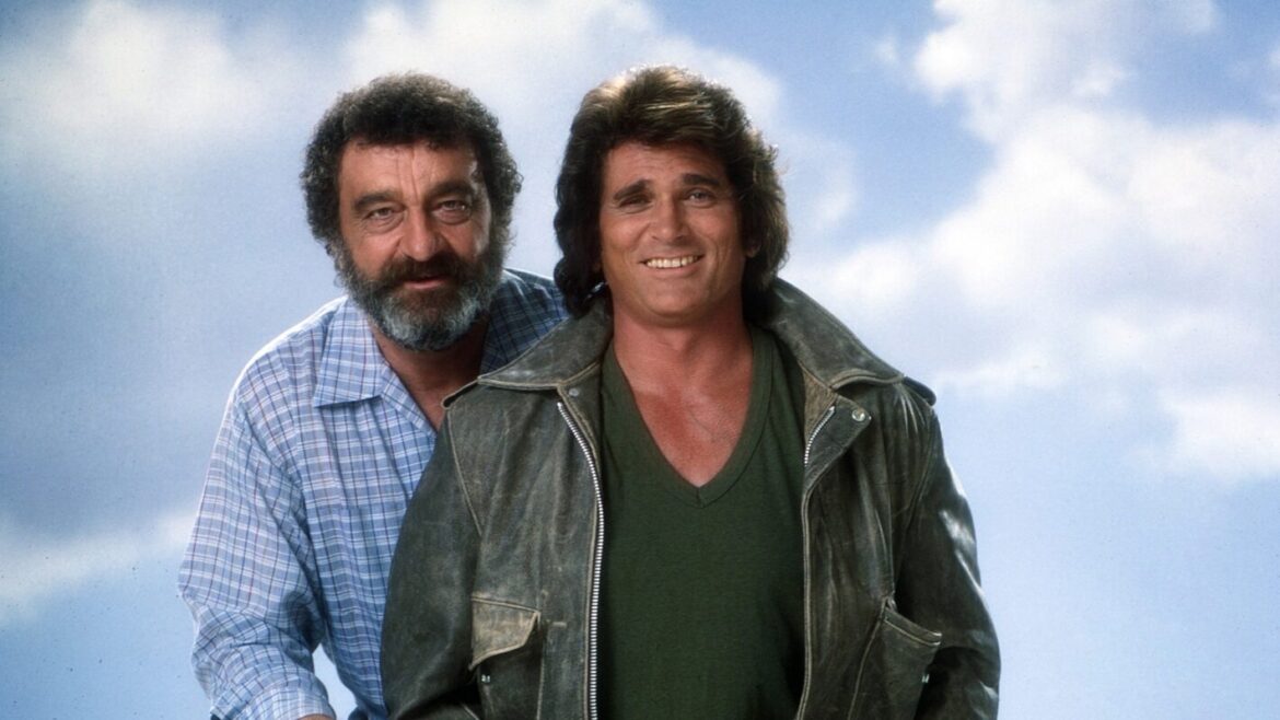 Victor French and Michael Landon in the original Highway to Heaven