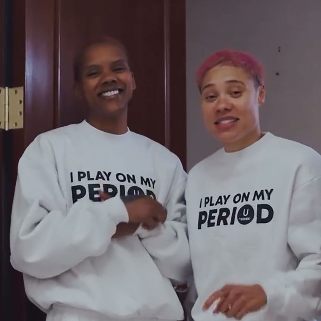 WNBA's Courtney Williams, Natisha Hiedeman Dye Hair "Period Red"