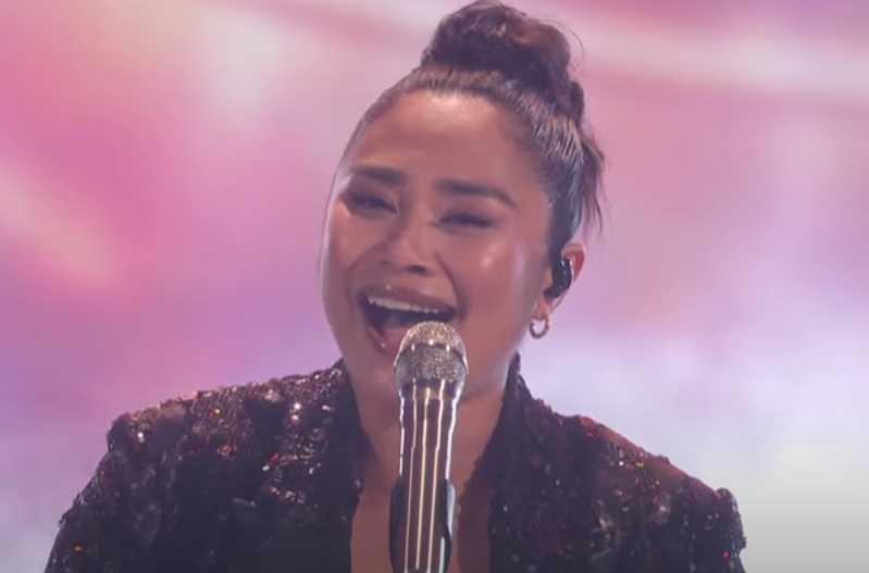 Jessica Sanchez performs in the "AGT" 2025 final