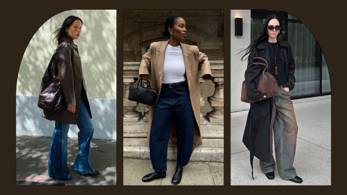 @vikilefevre, @nlmarilyn, @ileniatoma_ shows European jeans outfits for autumn/winter 2025