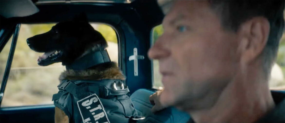 Aaron Eckhart & His Police Dog in 'Muzzle: City of Wolves' Full Trailer