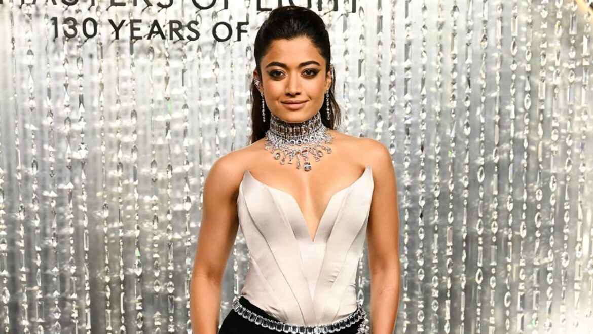 All eyes are on Rashmika Mandanna as she lights up Swarovski event in strapless dress and blinding necklace