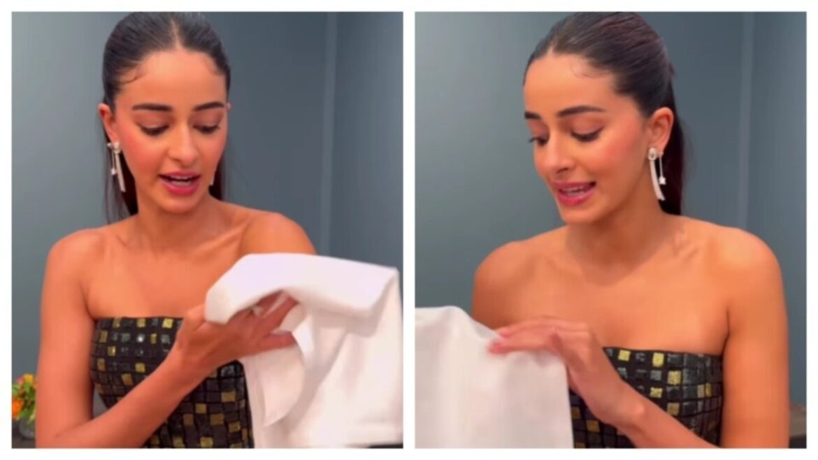 Ananya Panday's swipe test ends rumours of fake body tan with bronzer: ‘It is called…’