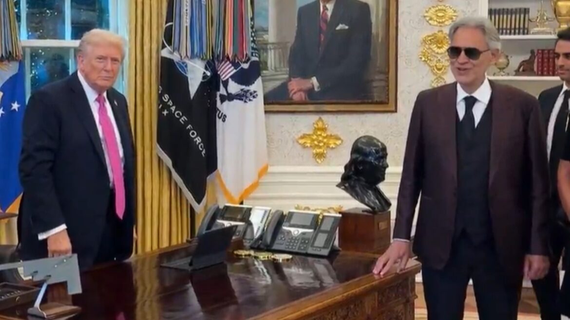 Andrea Bocelli Serenades Trump, Will Return to White House in December