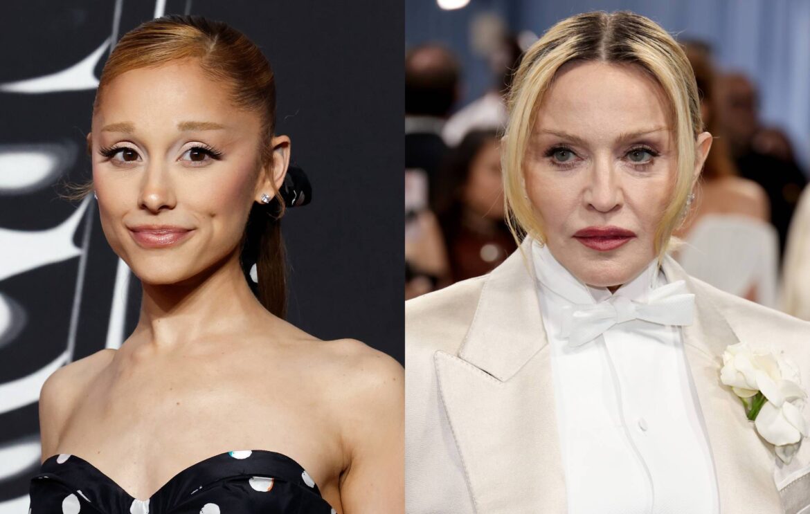 Ariana Grande says Madonna gave her a "warm welcome" at the beginning of her career