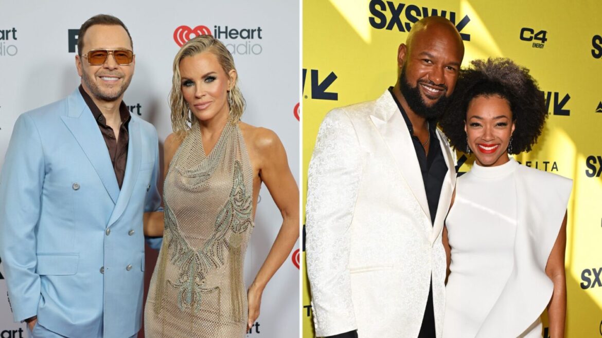 Donnie Wahlberg and Jenny McCarthy attend the 2025 iHeartRadio Music Awards at Dolby Theatre on March 17, 2025 in Hollywood, California; Kenric Green and Sonequa Martin-Green attend the 