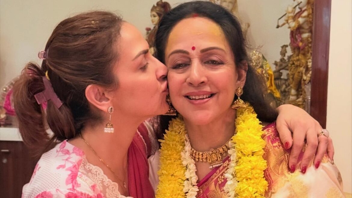 Esha Deol wishes 'queen' Hema Malini on 77th birthday with a kiss, calls her 'dream girl of the nation'