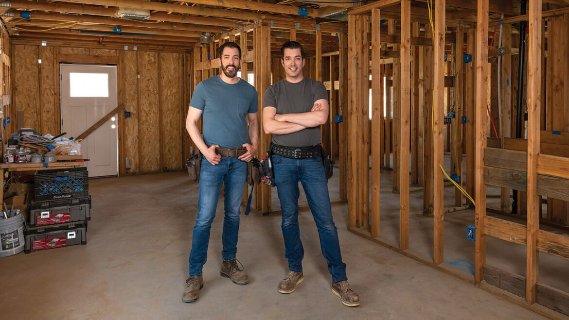 Drew (left) and Jonathan Scott now film all of their renovation shows in Los Angeles to lessen the stress of juggling multiple businesses.
