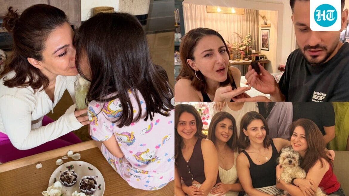 Inside Soha Ali Khan's birthday bash: Muffin date with Inaaya, pyjama party with girl gang and sweet moments with family
