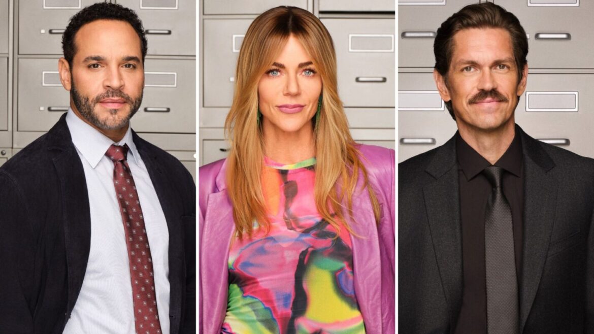 Daniel Sunjata, Kaitlin Olson, and Steve Howey in 