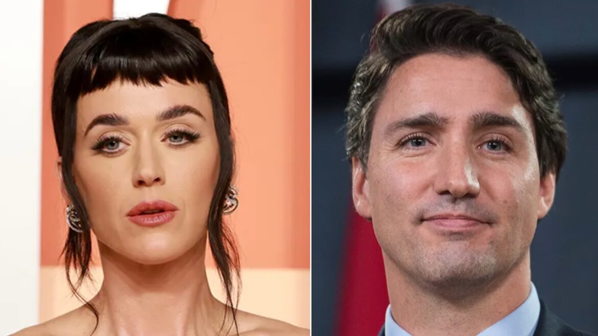 Katy Perry and Justin Trudeau Photographed Making Out on a Yacht