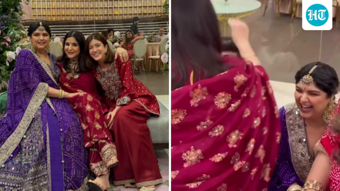 Maheep Kapoor performs rituals at Anshula Kapoor, Rohan Thakkar's engagement; internet melts at her doing 'mom duties'