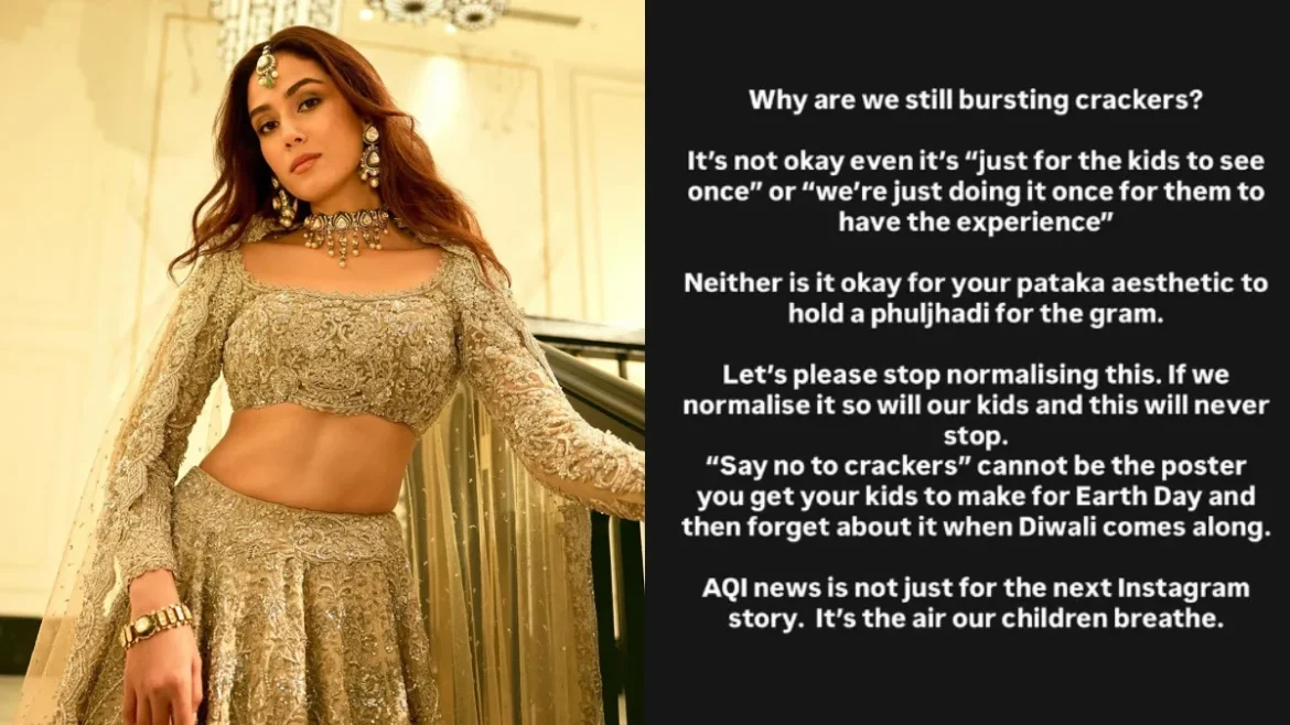 Mira Rajput Kapoor Slams Diwali Crackers Amid Toxic Air Crisis: 'Stop Normalising This'