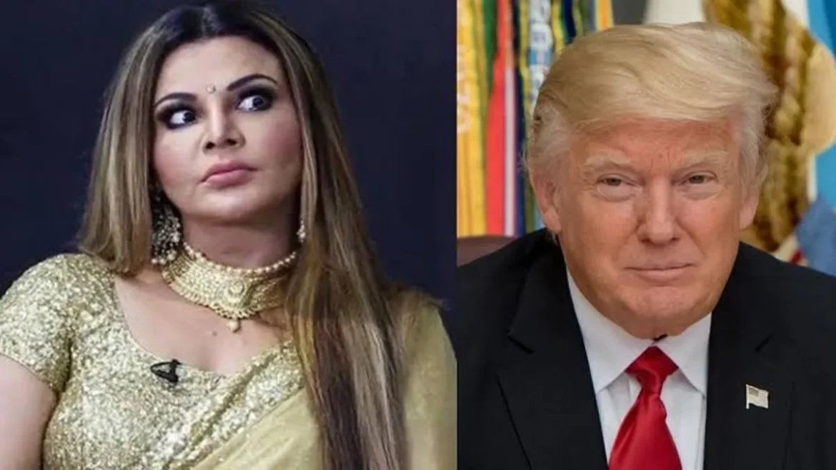 "Papa Donald Trump Built A Huge Bungalow For Me', Rakhi Sawant Giving Tough Competition To Tanya Mittal