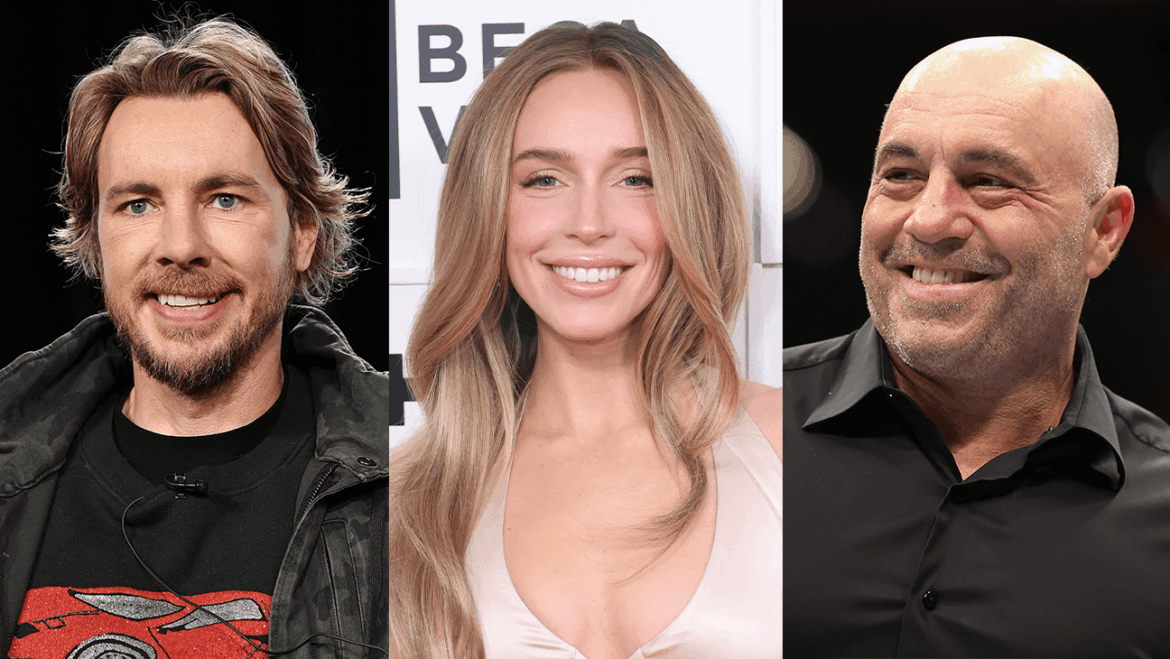 Dax Shepard, Alex Cooper and Joe Rogan.