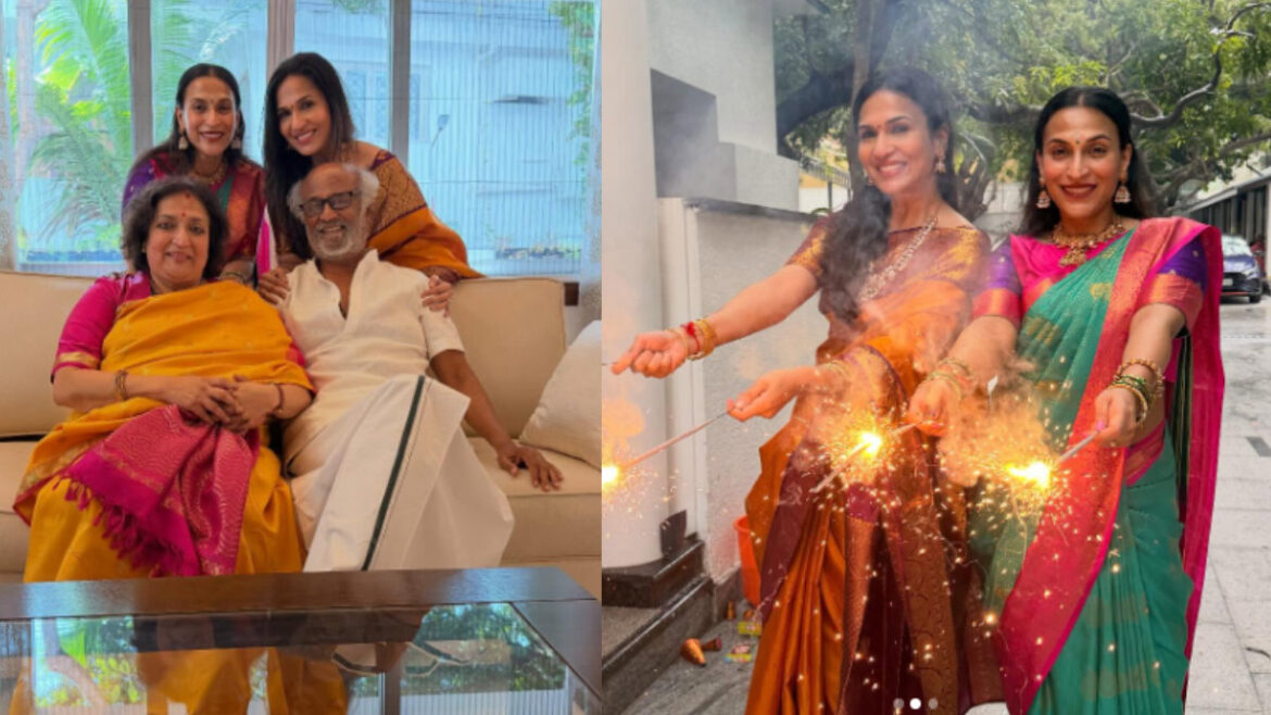 Rajinikanth's Diwali Pictures With Aishwaryaa And Soundaryaa Is Stealing Hearts! | Glamsham.com