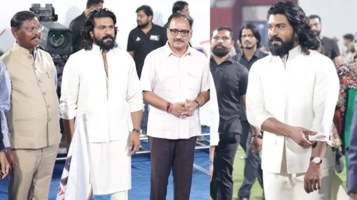 Ram Charan Graces Dussehra Celebration in Delhi, Wins Hearts with Fluent Hindi at Ravana Dahan Event