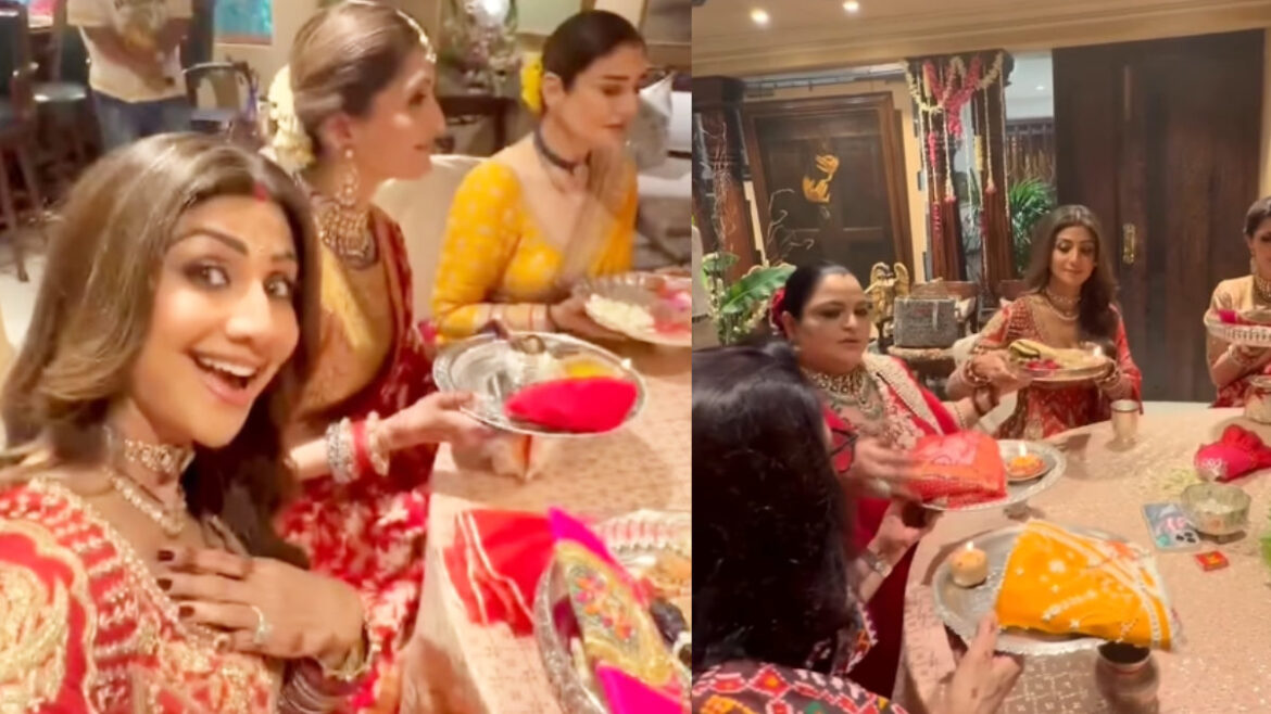 Shilpa Shetty's Red Lehenga Is The Perfect Inspiration For Your Karwa Chauth Wardrobe! | Glamsham.com