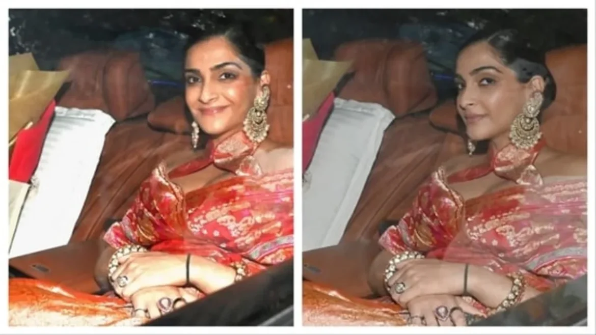 Sonam Kapoor Seen Hiding Her Baby Bump With Hands During Karva Chauth Celebration, Read To Know More