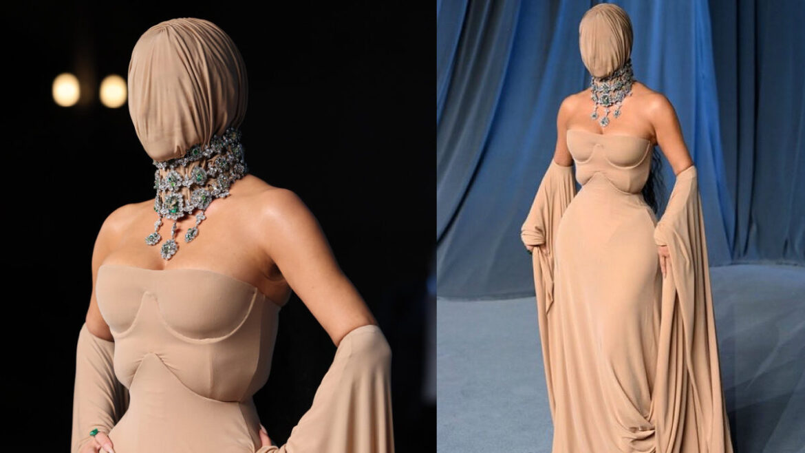 The Internet Is Buzzing About Kim Kardashian's Mysterious Mask At The Academy Museum Gala! | Glamsham.com
