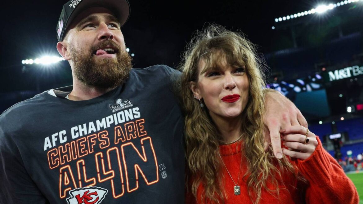 Travis Kelce Reacts to Taylor Swift's Explicit 'Wood' Song