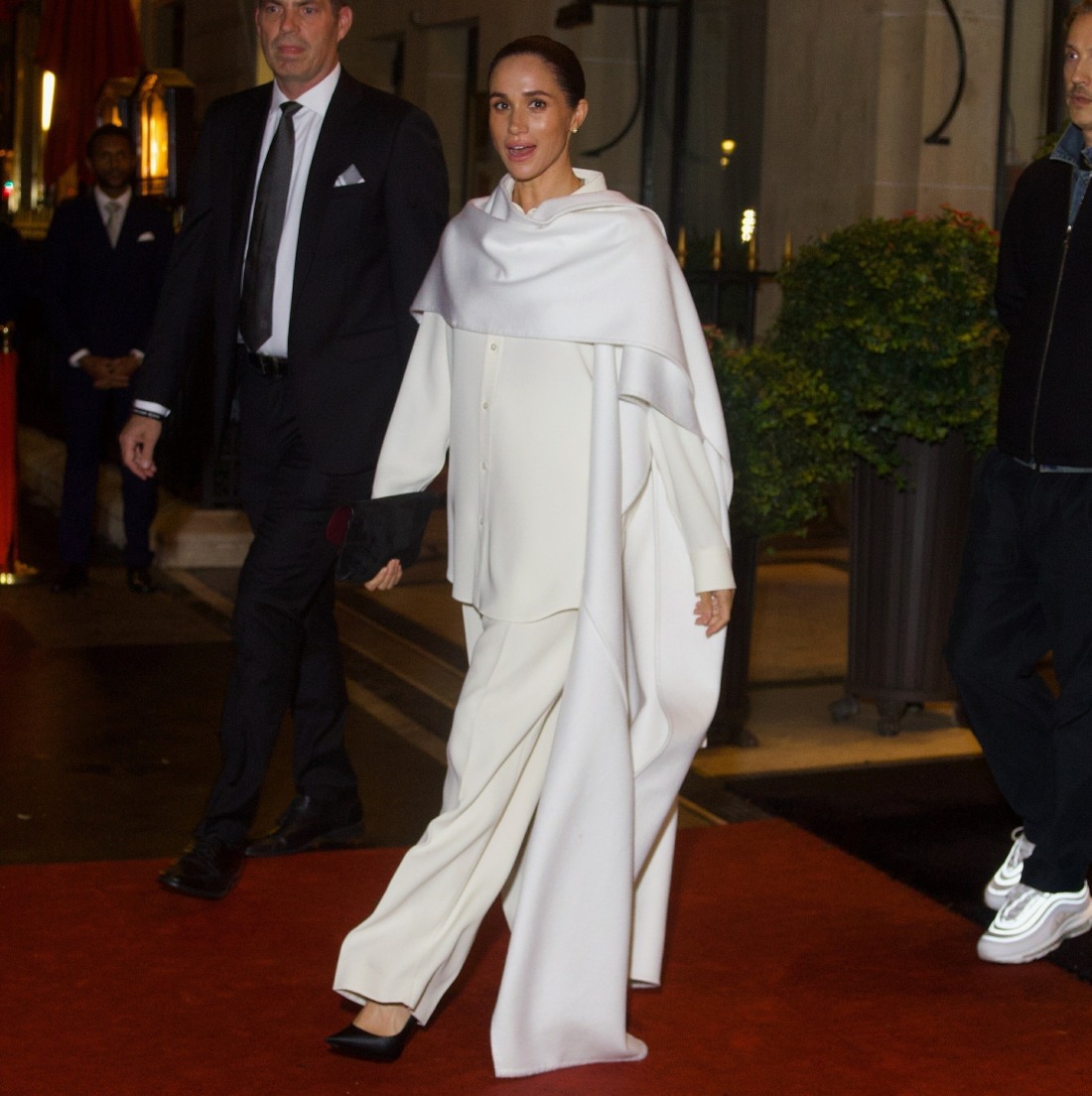 bitchy | Duchess Meghan stepped out for the Balenciaga show at Paris Fashion Week