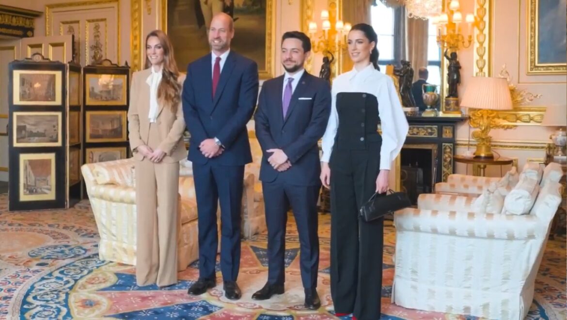 bitchy | Prince William & Kate welcomed Jordan’s Crown Prince Hussein & Princess Rajwa